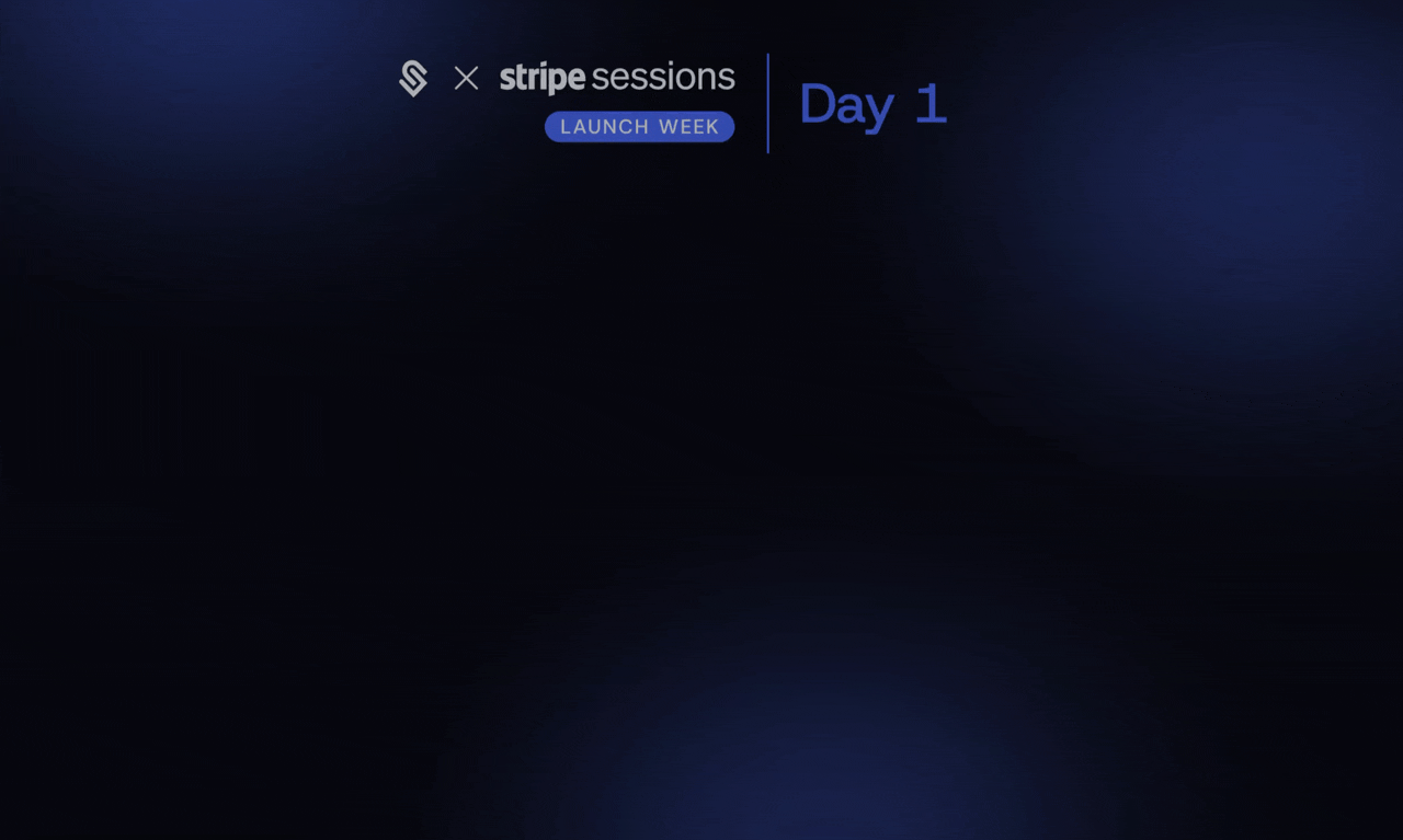 launch day 1 - stripe